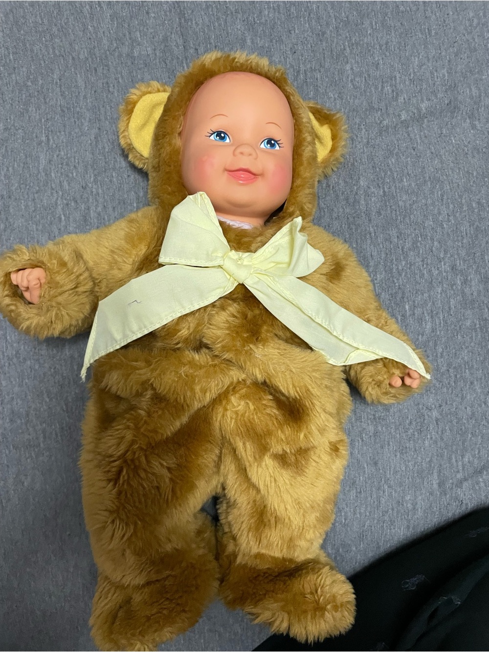 Vintage 1997 Anne Geddes Baby Bear Doll Unimax 15” Rare